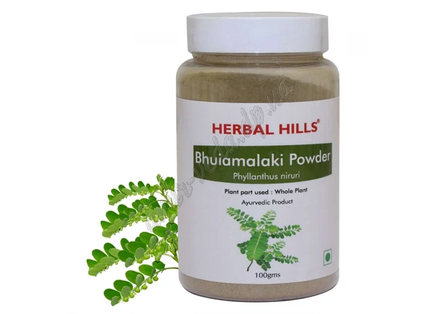Фото 1 - Bhumyamalaki Churna 100g., Bhumyamalaki Churna Herbal Hills, Bhumyamalaki Churna, Ayurveda Here*