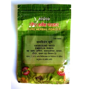 Vaividang churna Nidko 25g, Vaividang churna NIDCO, Vydanga churna, for worm infestations, Ayurveda