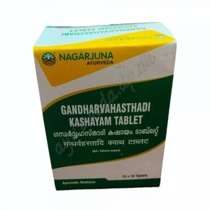 Гандхарвахастади кашаям 100таб Нагарджуна, Gandharvahasthadi Kashayam, Nagarjuna, гандхарвахастхади, нормализирует работу органи