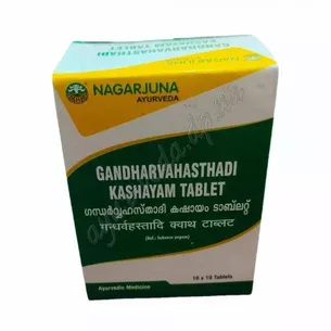 Gandharvahasthadi Kashayam 100tab Nagarjuna, Gandharvahasthadi Kashayam, Nagarjuna, gandharvahasthadi, normalizes the work of organs