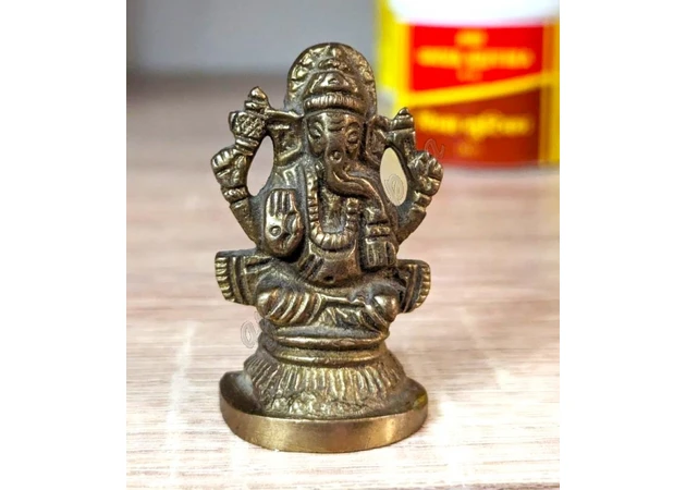 Фото 1 - Ganesh blessing, height 4.5 cm, width 3 cm, copper alloy, Ayurveda.