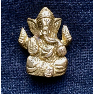 Ганеш благославляючий мурти висота 3,5см, мід.сплав, Ganesha murti, Аюрведа Здесь