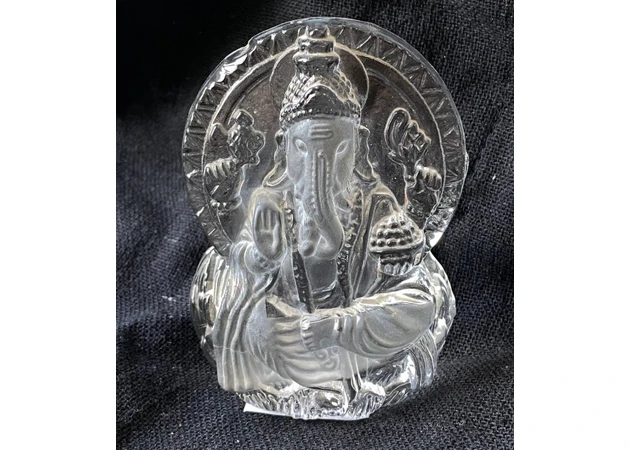 Фото 1 - Ганеш благославляючий, ширина 6,5см, висота 8,5см, скляний, Ganesha, Аюрведа Здесь