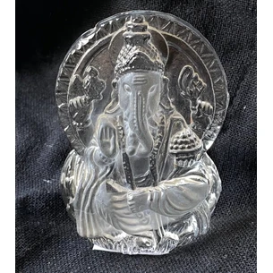Ганеш благославляючий, ширина 6,5см, висота 8,5см, скляний, Ganesha, Аюрведа Здесь