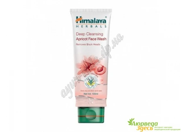 Фото 1 - Gel for washing Apricot Aloe exfoliating, Himalaya, 100 ml.