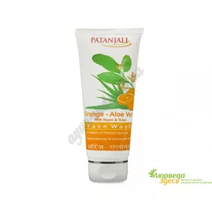 Гель для вмивання Апельсин і Алое Віра, Патанджалі, 60 г., Patanjali Orange & Aloe Vera Face Wash, Гель для умывания Апельсин и