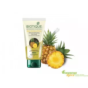 Gel for washing Bio Pineapple Biotik 100 ml, for washing Bio Biotik, Biotique Bio Pineapple Face Cleanser, for normal and oily skin.