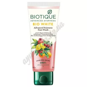 Gel for washing Bio Fruit Biotic 150ml, Gel for washing Biotic, Bio White Biotique Foaming Face Wash, brightening