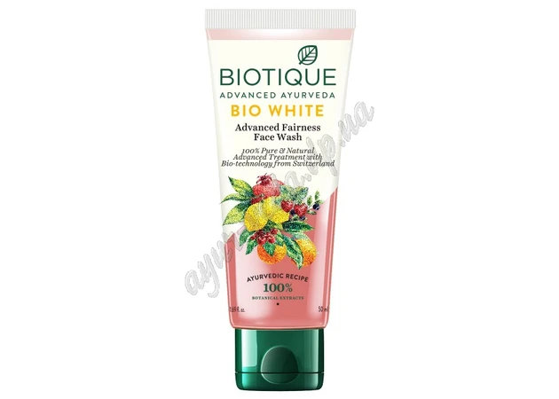 Фото 1 - Гель для вмивання Біо Фрукти освітлюючий, Біотік, 100 мл, Bio White Biotique Foaming Face Wash, Гель для умывания осветляющий Би