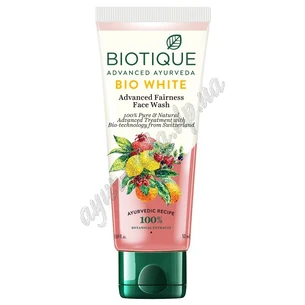 Гель для вмивання Біо Фрукти освітлюючий, Біотік, 100 мл, Bio White Biotique Foaming Face Wash, Гель для умывания осветляющий Би