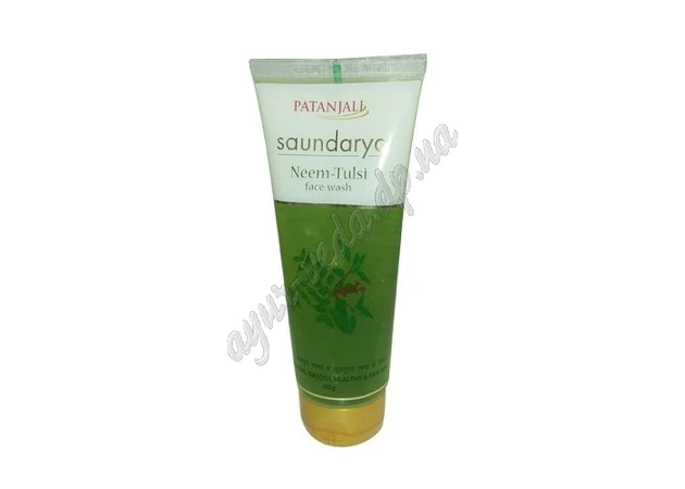 Фото 1 - Gel for washing Neem-Tulsi, Patanjali, 100 g, Divya Neem&Tulsi Face Wash Patanjali, Gel for washing Neem-Tulsi Patanjali,