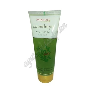 Гель для вмивання Нім -Тулсі, Патанджалі, 100 г., Divya Neem&Tulsi Face Wash Patanjali, Гель для умывания Ним-Тулси Патанджали,