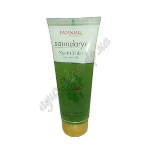 Гель для умывания Ним-Тулси, Патанджали, 100 г., Divya Neem&Tulsi Face Wash Patanjali, Гель для умывания Ним-Тулсы Патанджали,