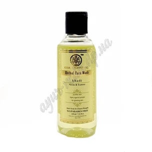 Gel for washing Neem Tea Tree Khadi 210ml, Gel for washing Neem and Tea Tree KHADI NATURAL Neem & Tea Tree Face Wash, b
