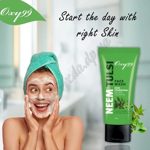 Гель для умывания НимТулси 50мл, Oxy99 Neem Tulsi Face Wash, Гель для умывания НимТулси ОКСИ, Аюрведа