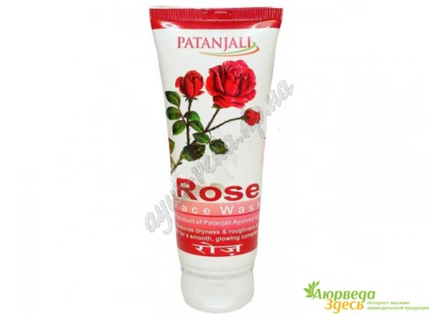 Фото 1 - Гель для умывания Роза, Патанджали, 60 мл., Divya Rose Face Wash, Гель для умывания Роза, Патанджали, Patanjali, Аюрведа