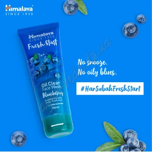 Gel for washing Blueberry Himalaya Herbals Fresh Start 100ml, Himalaya Fresh Start Oil Clear Face Wash Blueberry
