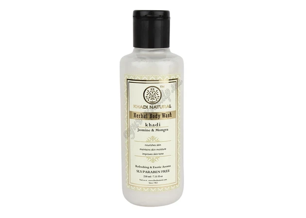 Фото 1 - Гель для душа Жасмин, Могра Кхади Нейчрал, 210 мл., Khadi Natural Jasmine Mogra Body wash