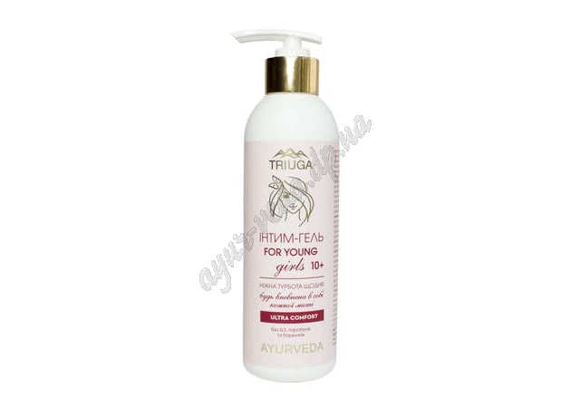 Фото 1 - Gel for intimate hygiene Triuga For Young Girls 10+, 300 ml, Ayurveda.