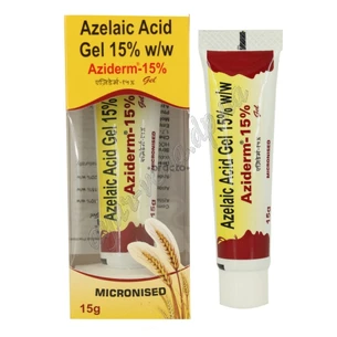 Гель для проблемної шкіри Азідерм 15г, Азидерм, Aziderm cream Azelaic Acid, Аюрведа Здесь
