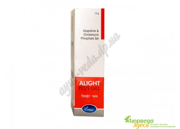 Фото 1 - Гель от угрей Алигхт Плюс, Адапален, Alight Plus, 15 г., Аюрведа