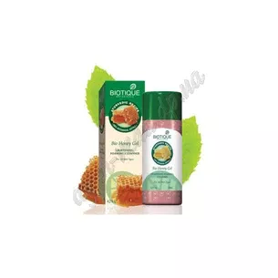 Гель-пенка для умывания Био Мед для лица и шеи Bio Gel Honey Gel Lightening Foaming Cleanser, Аюрведа Здесь