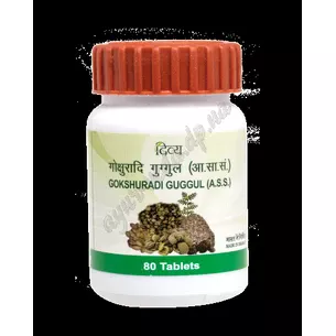 Гокшуради гуггул 80таб. Патанджали, Gokshuradi guggul Divya Patanjali, широкий спектр действия для всего организма, Аюрведа Здес