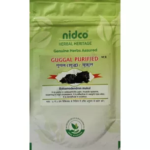 Гуггул экстракт 25г Нидко, Нидко, Guggul Purified Balsamodendron mukul Nidco, мощный аюрведический препарат, Аюрведа