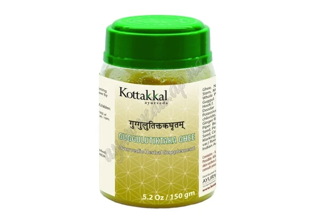 Фото 1 - Guggulutiktaka ghritam Kottakkal 150ml, Guggulutiktaka ghritam Kottakkal, for skin and joint health, Ayurveda