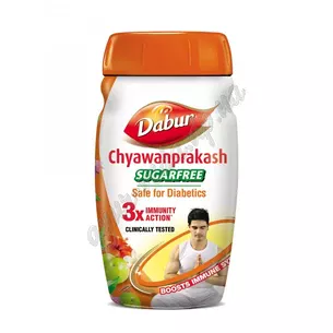 Дабур Чаванпраш Евро, без сахара 500 г., Dabur Chyawanprash Euro sugarfree, Аюрведа