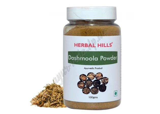 Фото 1 - Dashmoola Herbal Hills Dashmoola Churna 100g, Dashmoola Churna, Dashmoola churna, Herbal Hills, normalizes hormonal organs, Ayu