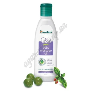 Детское массажное масло Олива-Зимняя Вишня 100 мл, Himalaya Baby Massage Oil, Аюрведа