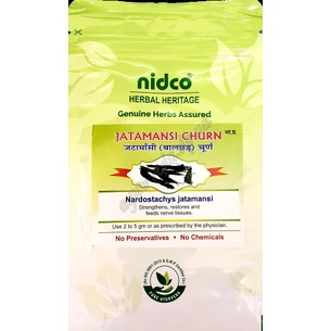 Jatamansi 25g Nidko, Nard Indian, Jatamansi, Jatamansi churna Nidco, Nardostachys jatamansi, sedative and adaptogenic preparation.
