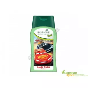 Дитячий шампунь Дісней Твіст Біотік 200мл, Биотик яблоко, Biotique Shampoo Disney Apple Twist, Детский шампунь Дисней Твист, Аюр