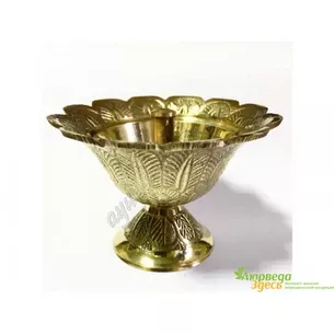 Dipa lamp brass lampada Lotus d10 cm height 7cm, Dipa lamp brass lampada, Ayurveda