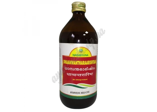 Фото 1 - Dhanwantararishtam Nagarjuna 450 ml., Dhanwantararishtam Nagarjuna, DHAANWANTHARAARISHTAM, Ayurveda Here