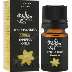 Ефірна олія Ванілі 5 мл Mayur, Эфирное масло Ванили, Vanilla Planifolia Essential Oil, Аюрведа Здесь