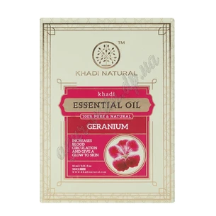 Эфирное масло Герань Кхади Нейчрал 15 мл Эфирное масло Герань Кхади Khadi Natural Ayurvedic Geranium Essential Oil Аюрведа Здес