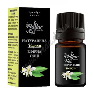Ефірна олія Неролі 5 мл Mayur, Эфирное масло Нероли, Neroli Citrus Aurantium Amara Flower Oil, Аюрведа Здесь