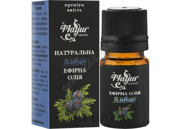Фото 1 - Juniper essential oil 5 ml Mayur, Juniper essential oil, Ayurveda Here