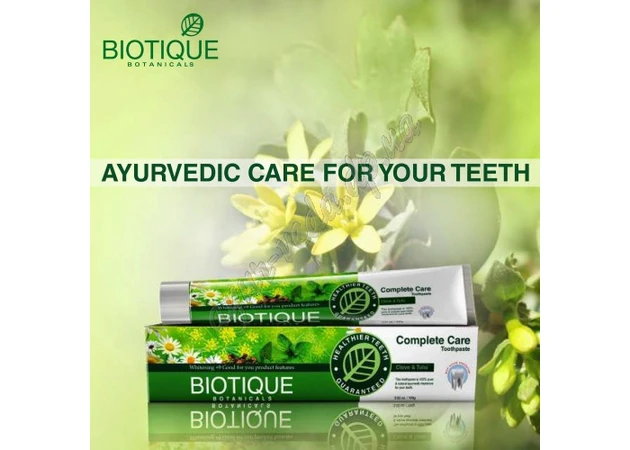 Фото 1 - Зубная паста Биотик 140г, Зубная паста Биотик, Biotique Complete Care