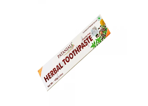 Фото 1 - Зубная паста Гербал Дент Канти 100г Патанджали, Dant Kanti Herbal Patanjali, Зубная паста Дент Канти, Аюрведа