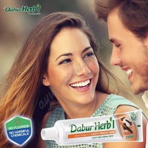 Зубна паста Дабур Гвоздика без фтору 75+25г, Dabur Herb’l Clove, Аюрведа Здесь