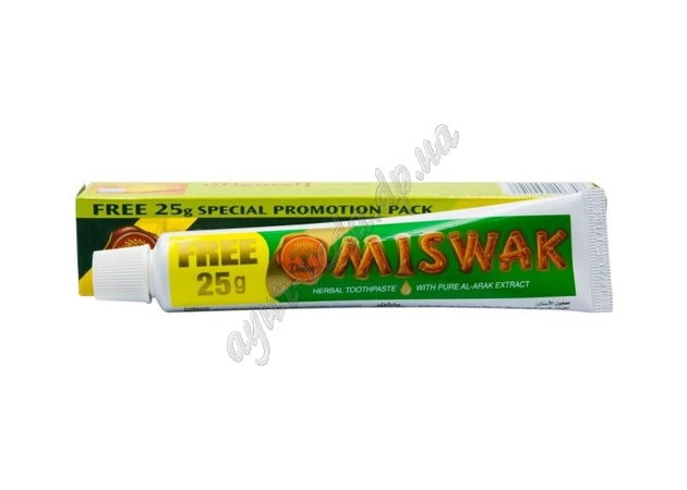 Фото 1 - Зубна паста Дабур Мішвак 75г, Dabur Miswak Toothpaste, Meswak, Зубная паста Мишвак, Аюрведа Здесь