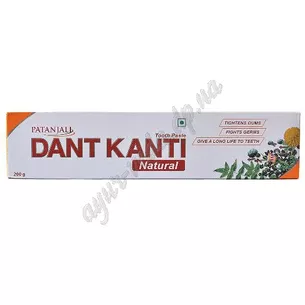 Зубна паста Дент Канті 200г Патанджали, Dant Kanti Natural, Patanjali, Зубная паста Дент Канти Натурал, Аюрведа Здесь