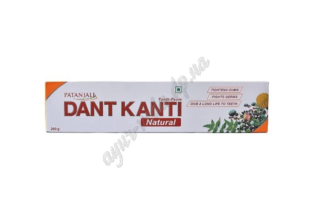 Фото 1 - Toothpaste Dent Kanti Natural 200g Patanjali, Dant Kanti Natural Patanjali, Dent Kanti Natanl Toothpaste Natural, Ayurveda