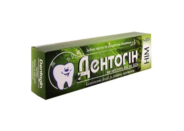 Фото 1 - Toothpaste Dentogin IM without SLS according to Ayurveda recipe, 100g, Triyuga, Toothpaste Treyuga Dentogin IM, Ayurveda here