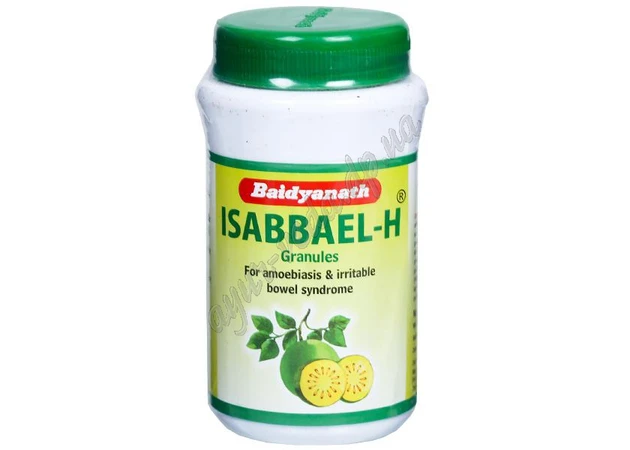 Фото 1 - Исаббаель-H 100г Байдьянатх, Исабгол с Баэлем, Baidyanath Isabbael-H psyllium Granules, регулятор работы кишечника, Аюрведа Здес
