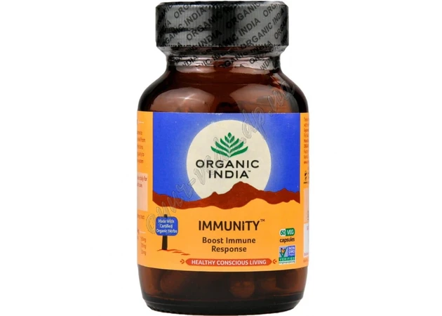 Фото 1 - Імюніті 60 кап, Органік, Immunity Capsules Organic India, Иммьюнити Органик, Иммунити, Аюрведа Здесь