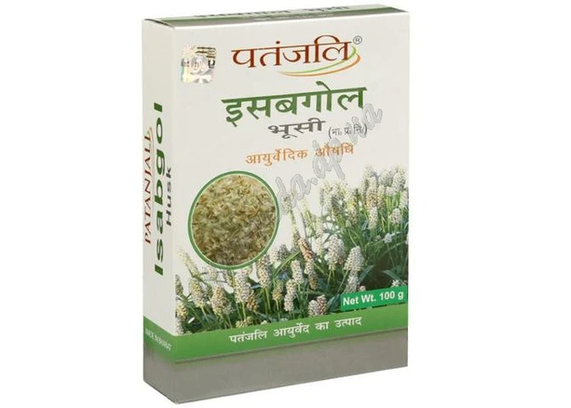 Фото 1 - Ісабгол Хаск Патанджалі 100г, Исабгол Хаск Патанджали, Patanjali Isabgol psyllium Husk, Псилум, чудовий натуральний сорбент, Аюр